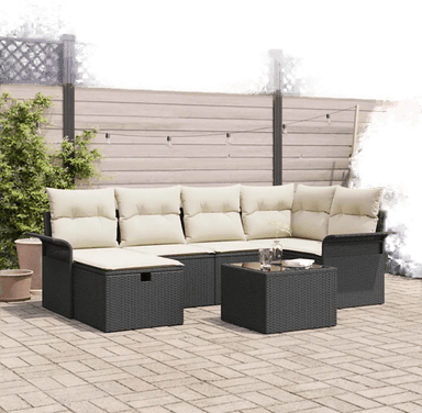 Vidaxl Hagesofa Set 7 pcs