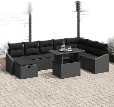 Vidaxl Hagesofa Set 9 pcs