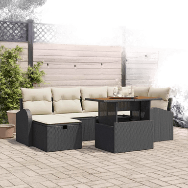 Vidaxl Hagesofa Set 7 pcs