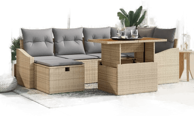 Vidaxl Hagesofa Set 7 pcs