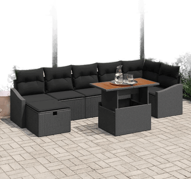 Vidaxl Hagesofa Set 8 pcs