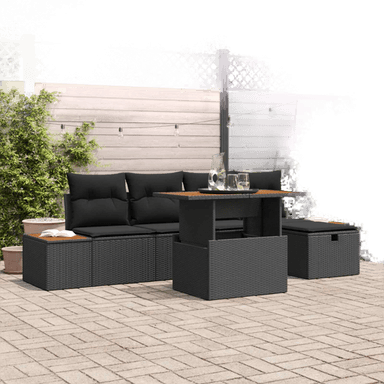 Vidaxl Hagesofa Set 6 pcs