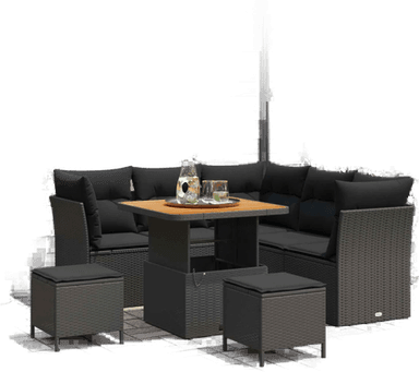 Vidaxl Hagesofa Set 8 pcs