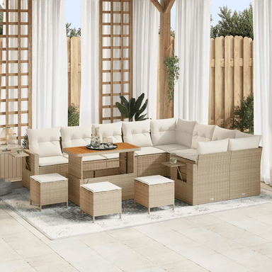 Vidaxl Hagesofa Set 13 pcs Beige