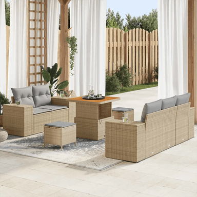 Vidaxl Hagesofa Set 8 pcs