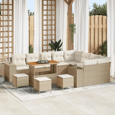 Vidaxl Hagesofa Set 13 pcs Beige