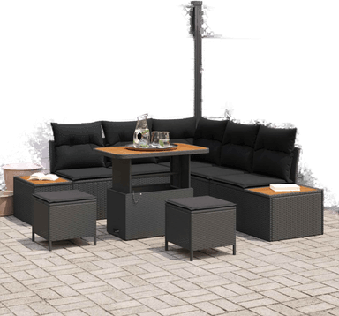 Vidaxl Hagesofa Set 8 pcs