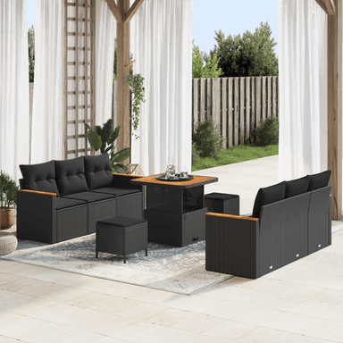 Vidaxl Hagesofa Set 9 pcs