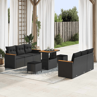 Vidaxl Hagesofa Set 9 pcs
