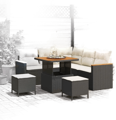 Vidaxl Hagesofa Set 8 pcs