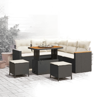 Vidaxl Hagesofa Set 8 pcs