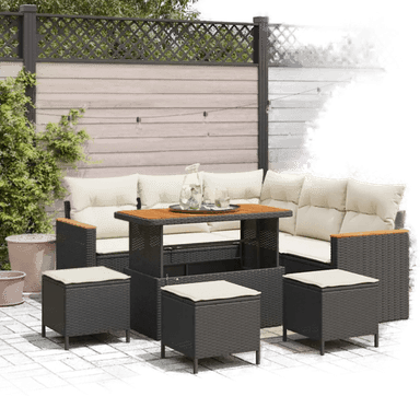 Vidaxl Hagesofa Set 9 pcs