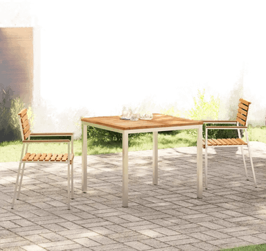 Vidaxl Hage Spisegruppe 3 pcs Teaktre