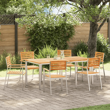 Vidaxl Hage Spisegruppe 7 pcs Teak