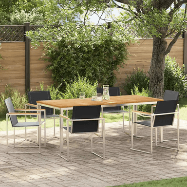 Vidaxl Hage Spisegruppe 7 pcs Teak