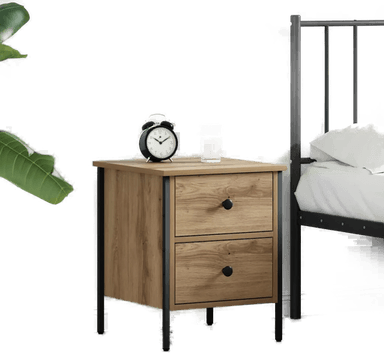 Vidaxl Nattbord artisan eik 40 x 42 x 50 cm