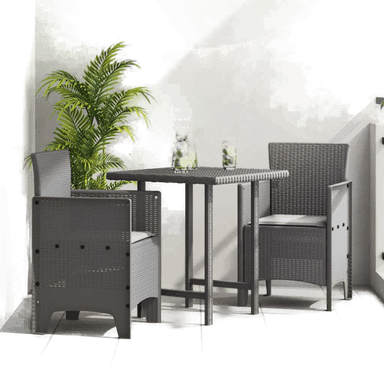 Vidaxl Hage Stol med pute 2 pcs Lysegrå