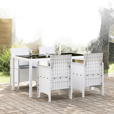 vidaXL Hage Stol med pute Hvit 53 x 49 x 85 cm