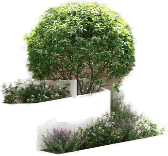 Vidaxl Hageblomsterpotte Hvit 60 x 60 x 50 cm