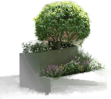 Vidaxl Hageblomsterpotte Olivengrønn 60 x 60 x 50 cm