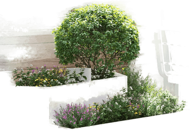 Vidaxl Hageblomsterpotte 80 x 80 x 50 cm