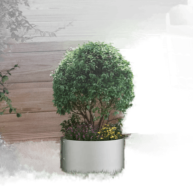 Vidaxl Plante ring sølv 30 x 30 x 20 cm