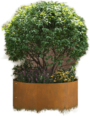 Vidaxl Plante ring Brun 40 x 40 x 20 cm