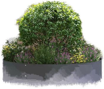 Vidaxl Hageblomsterpotte 5 pcs Antrasitt