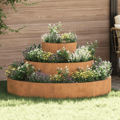 Vidaxl Hageblomsterpotte Brun 120 x 120 x 20 cm