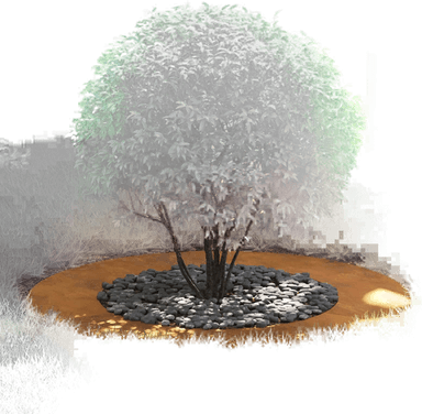 vidaXL Flat Tre Ringer 5 pcs Ø50/80 cm