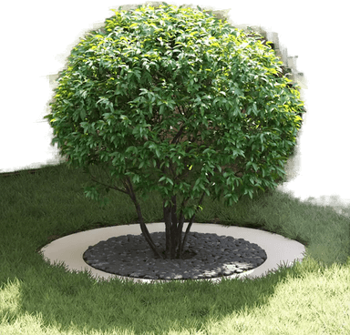 vidaXL Flat Tre Ring Hvit Ø60 cm