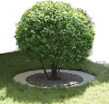 Vidaxl Flat Tre Ring Sølv Ø60/90 cm