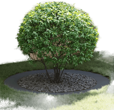 Vidaxl Flat Tre Ring Antrasitt Ø90/120 cm