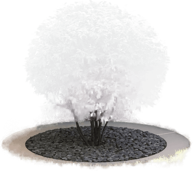 Vidaxl Flat Tre Ringer 5 pcs Ø90/120 cm