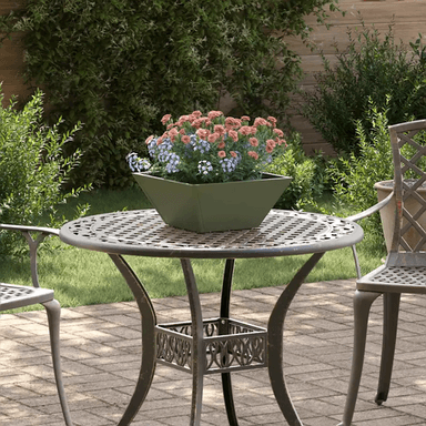 Vidaxl Hageblomsterpotte Olivengrønn 35 x 35 x 15 cm