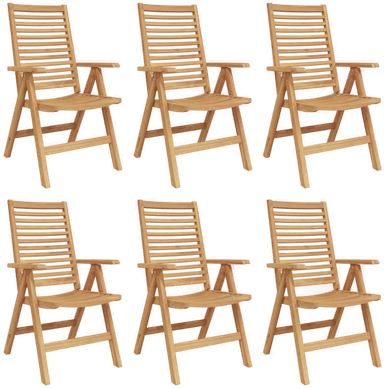 Vidaxl Hage Stol 6 pcs Brun