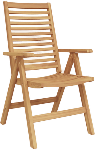 vidaXL Hage Stol 8 pcs Brun