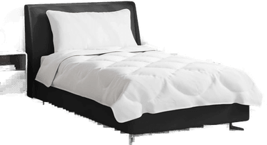 Vidaxl Dyne Sett Hvit Mikrofiber