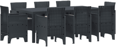 Vidaxl Hage Spisegruppe 9 pcs