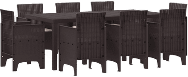 Vidaxl Hage Spisegruppe 9 pcs