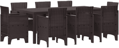 Vidaxl Hage Spisegruppe 9 pcs