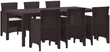 Vidaxl Hage Spisegruppe 7 pcs