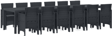 Vidaxl Hage Spisegruppe 13 pcs