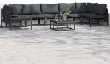 Vidaxl Hagesofa Set 7 pcs Svart