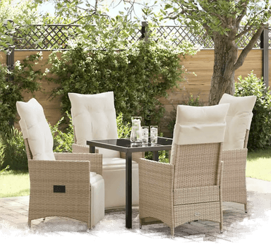 Vidaxl Hage Spisegruppe 5 pcs Beige