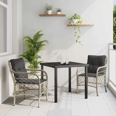 Vidaxl Hage Spisegruppe 3 pcs Lysegrå