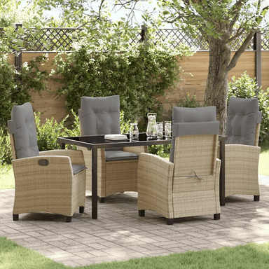 Vidaxl Hage Spisegruppe 5 pcs Beige