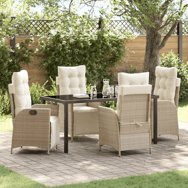 Vidaxl Hage Spisegruppe 5 pcs Beige