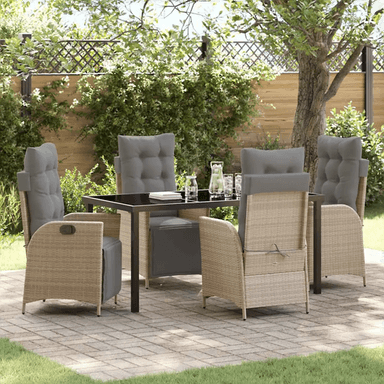 Vidaxl Hage Spisegruppe 5 pcs Beige