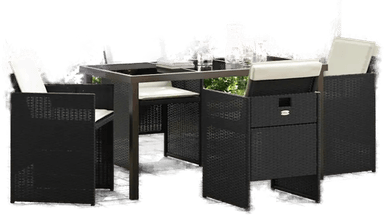 Vidaxl Hage Spisegruppe 5 pcs